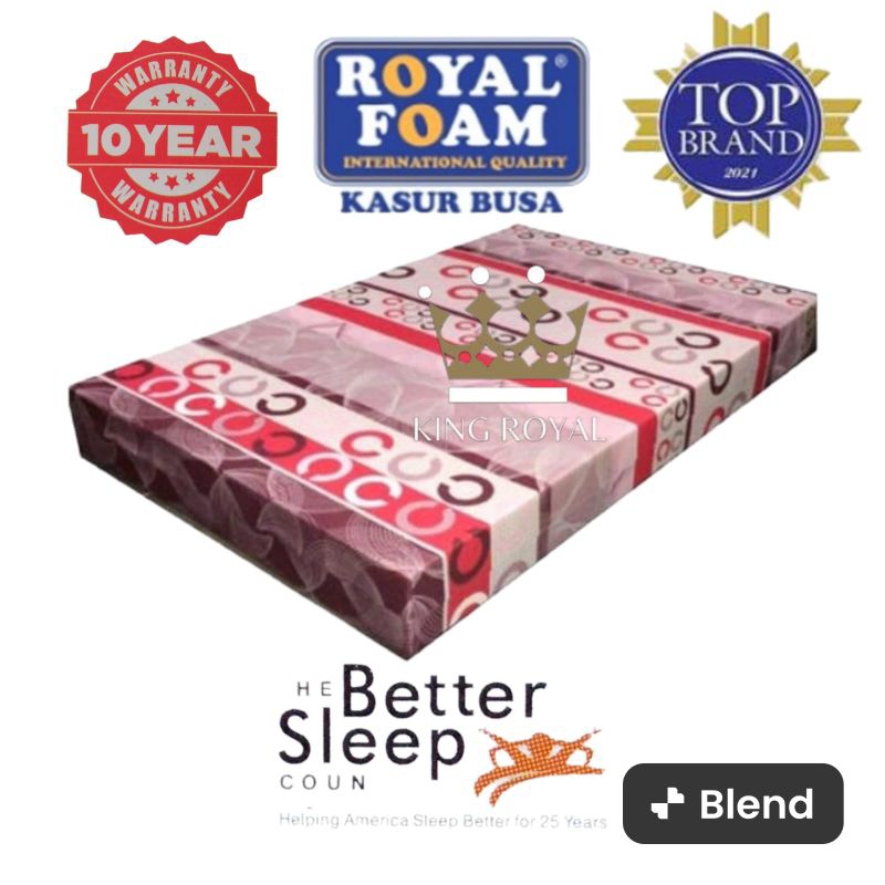 Kasur Busa Royal Foam 140x200x20 Kasur Busa Bergaransi Kasur Bisa Anti Bakteri Kasur Busa Anti Kempe