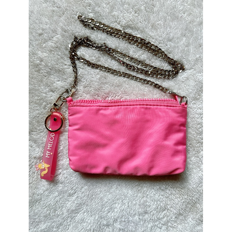 Stradivarius Pink Chain Sling Bag
