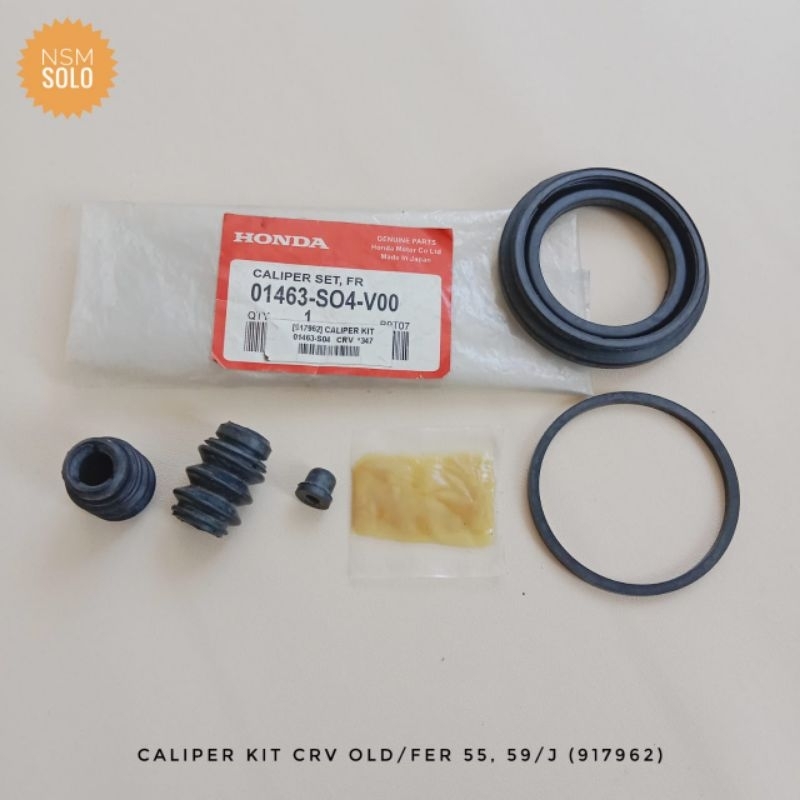 Caliper Kit / Karet Seal Rem Cakram Depan Honda CRV old / Ferio
