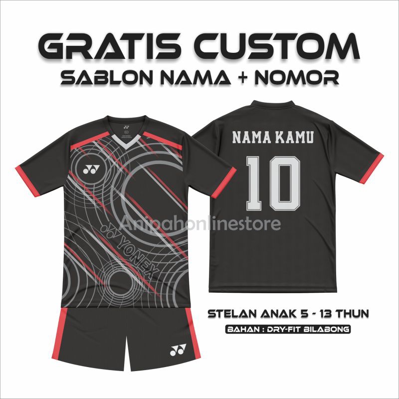 [ FREE SABLON ] BAJU OLAHRAGA ANAK STELAN VOLI ANAK BAJU BOLA ANAK