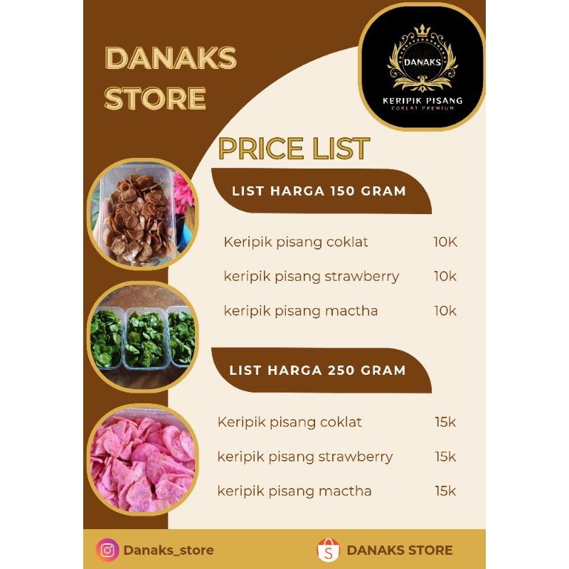 

keripik pisang lumer premium