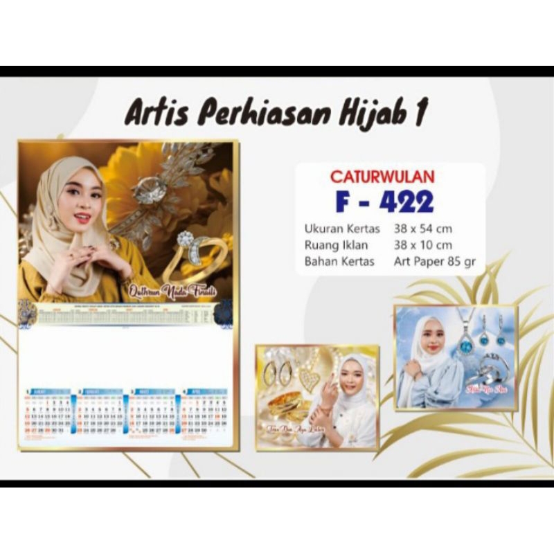 

Kalender 2025 Kalender Caturwulan (Isi 3 Lembar) Artis Perhiasan Hijab