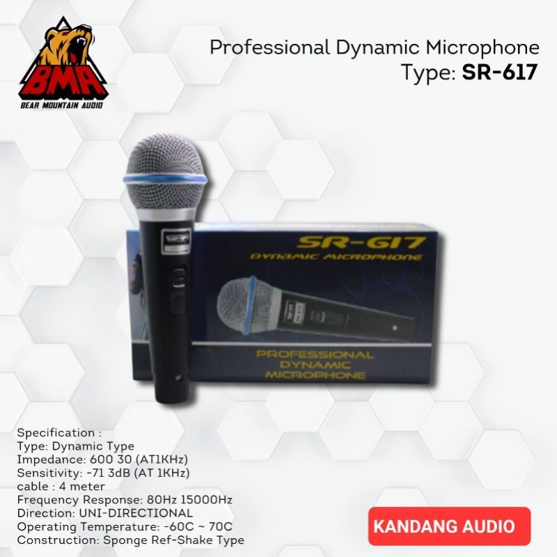 MIC BMA SR-617/ 618 MIC DYNAMIC SR-617/ 618