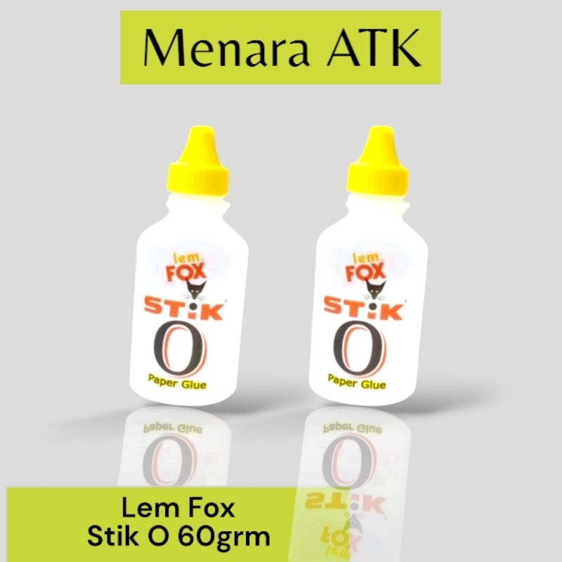 

Lem Fox Stik O 60 grm Lem Bening Kertas