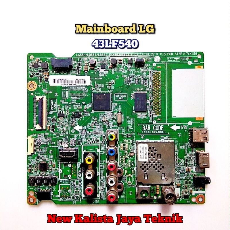 MAINBOARD TV LG 43LF540T ORIGINAL EAX66203803 MB LG 43LF540 MOTHERBOARD TV 43LF540T MB 43LF540 MESIN