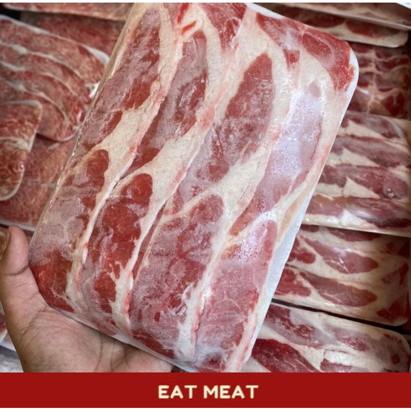 

Slice Aus Beef/ Slice Australia/ Slice Fat 500gr/ Daging Shabu-Shabu