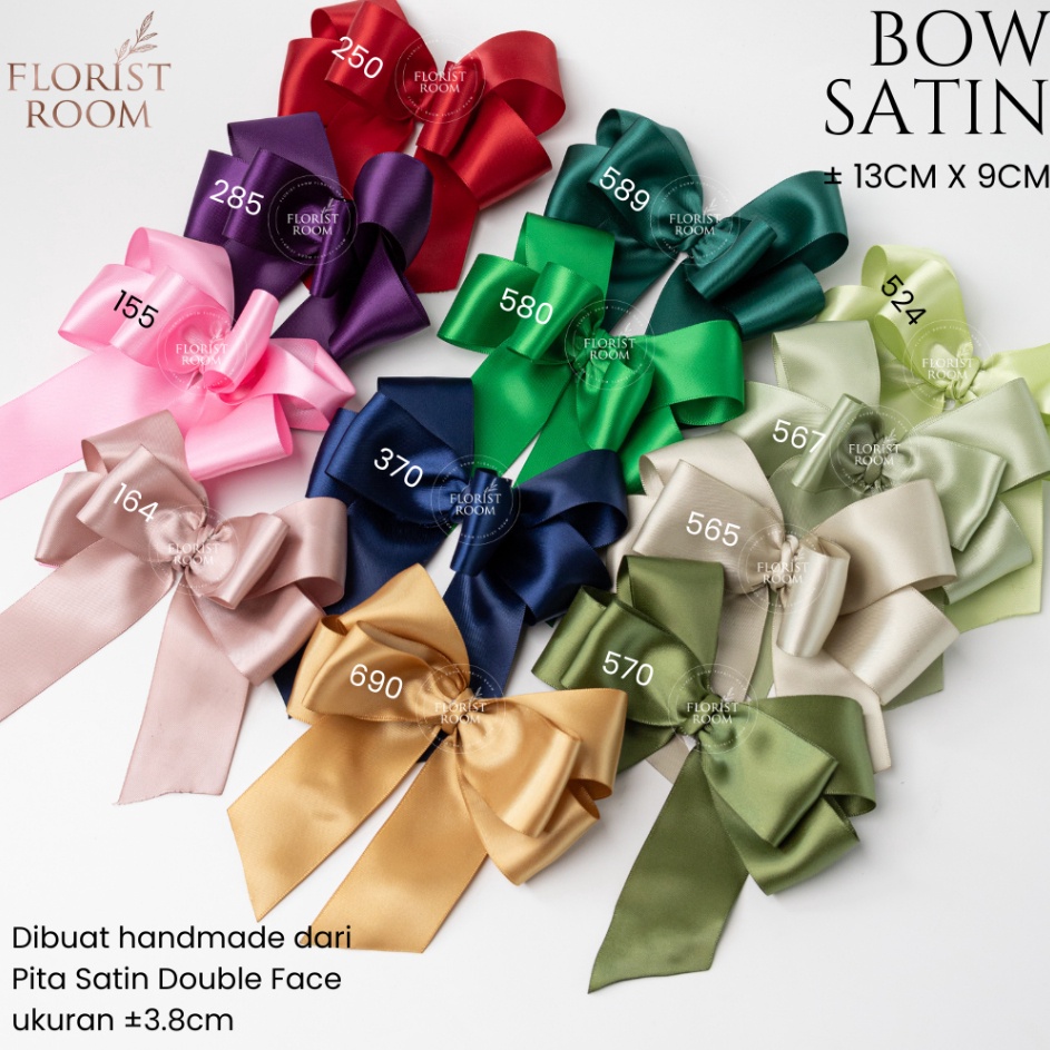 

DISKON PO Bow Satin isi 2PcsPack Pita Jadi Ribbon