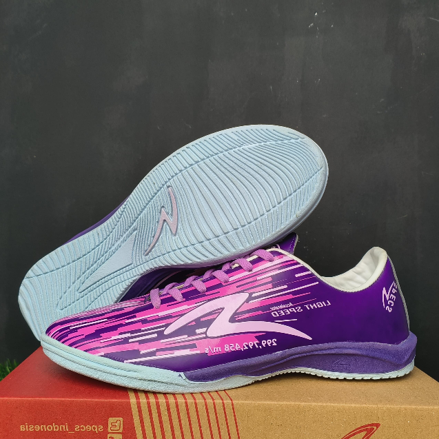 Sepatu Futsal Specs Lightspeed Reborn Metasala Swervo Spyder Predator Hitam Size 39 40 41 42 43 Bonu