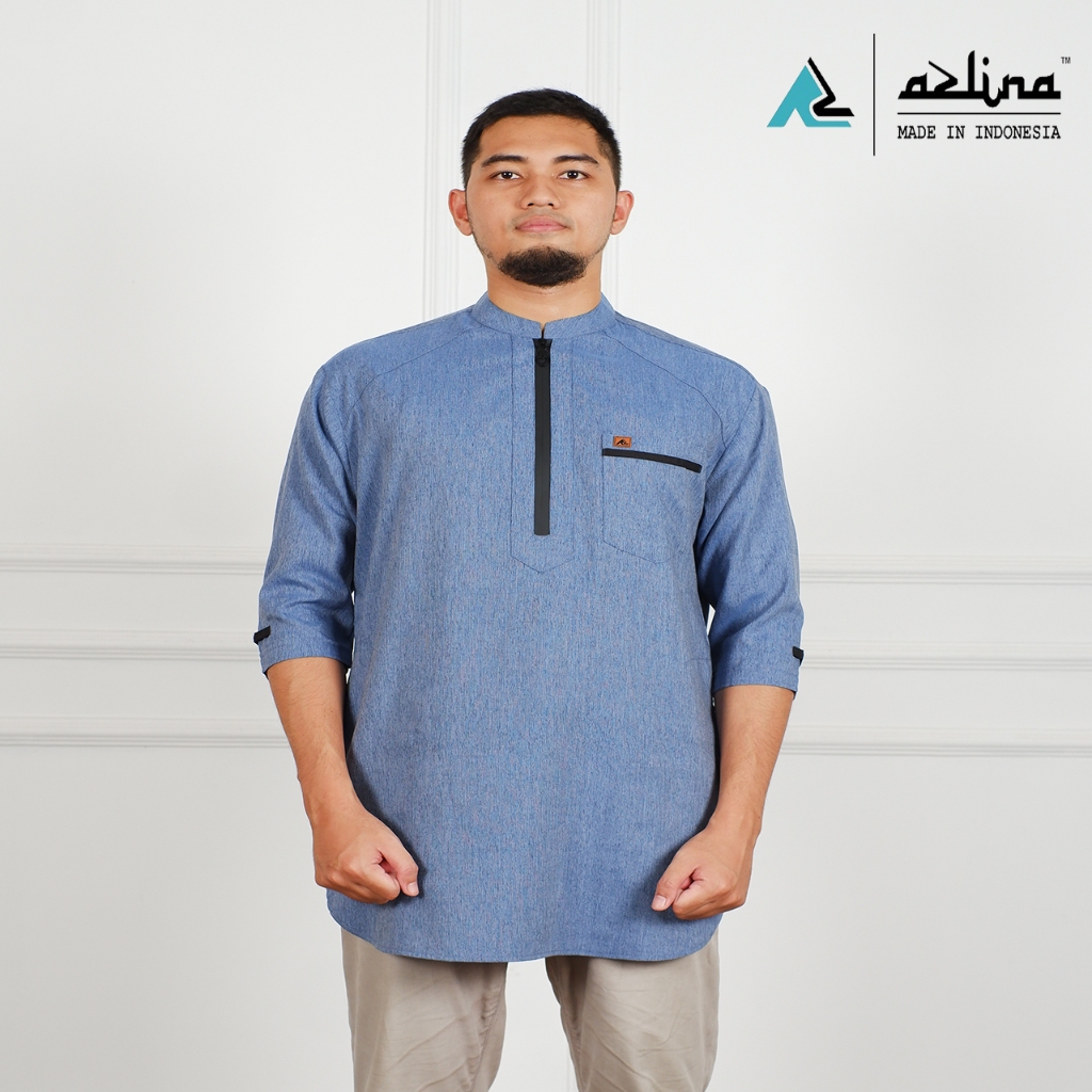 Baju kurta pria premium koko lengan 3/4 outfit muslim exclusive