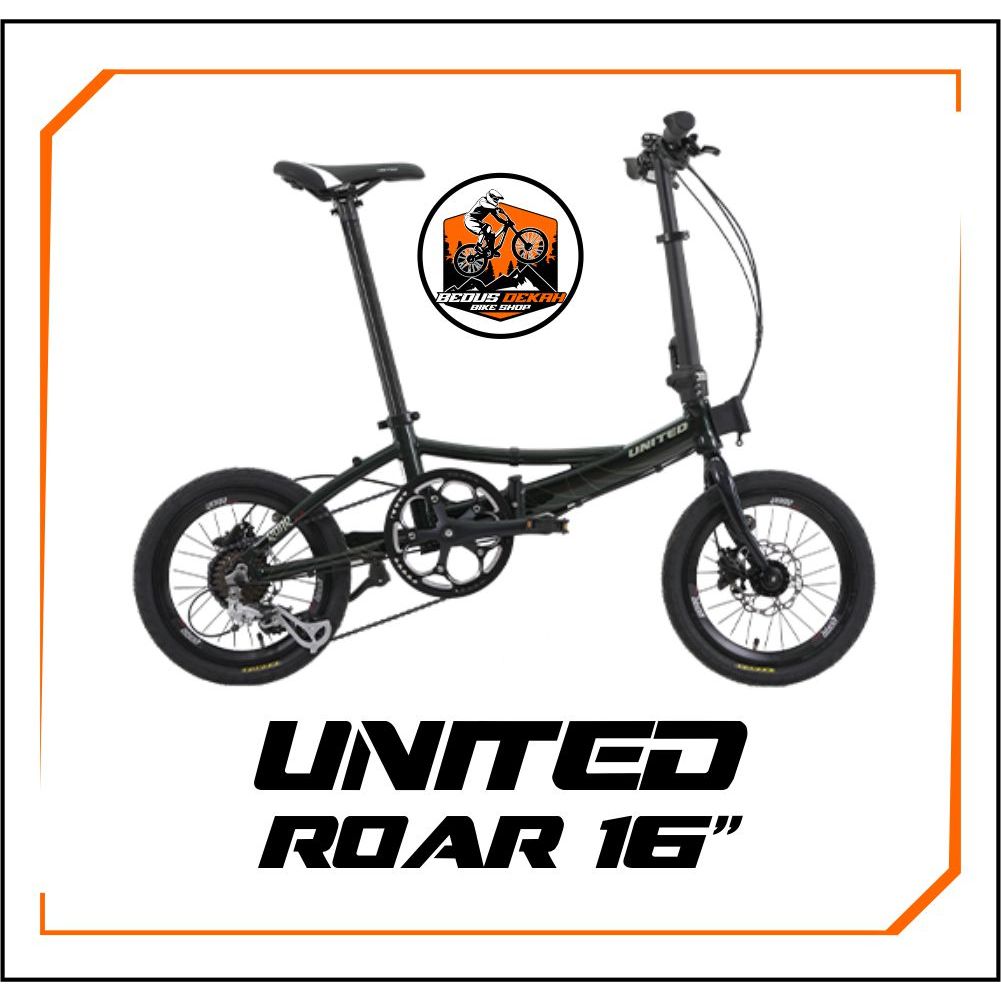 SEPEDA LIPAT FOLDING BIKE 16 INCH UNITED ROAR
