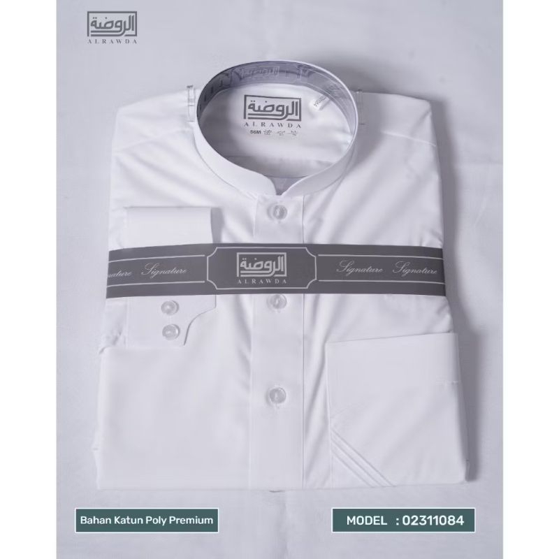 ALRAWDA by Alharamain Jubah / Gamis Pria Dewasa Slimfit Premium Series 1084 SLIMFIT [LT]