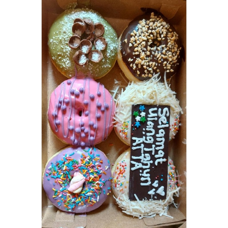 

Donat varian coklat Ucapan