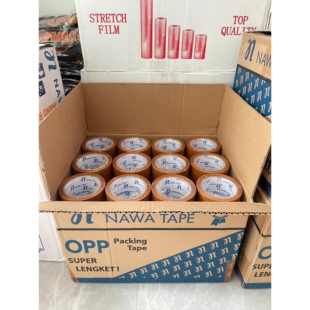 

Lakban bening / coklat NAWA /YAMA TAPE 45 MM X 90 YARD