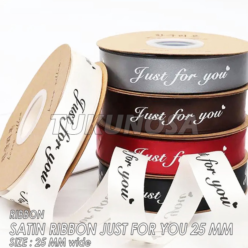 

KUALITAS TERJAMIN PERROLL SATIN RIBBON JUST FOR YOU 25 MM PITA SATIN 25 CM PITA KADO HAMPERS PITA POLYESTER