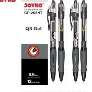 

ORDER BOLPEN PEN BALLPOINT GEN Q3 GEL HITAM GP265 NT Q3 GEL UNTUK KANTORSEKOLAHDLL 1 PAK ISI 12 BUAH