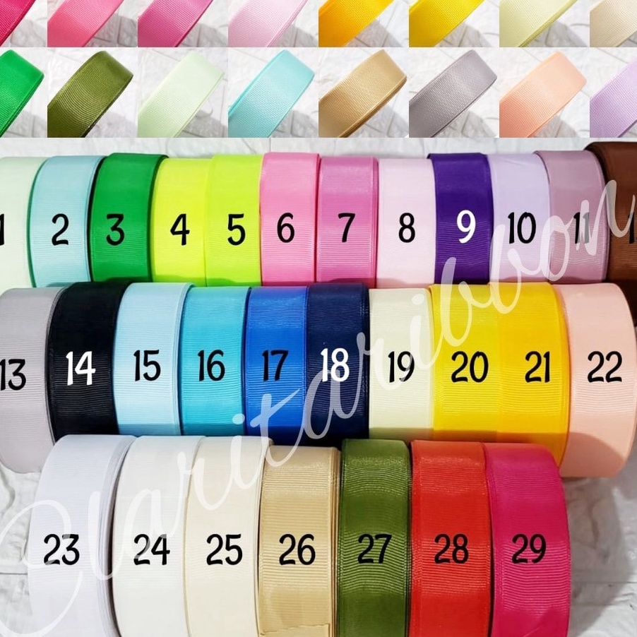 

DISKON SPESIAL Pita grossgrain Pita Salur 1 atau 25cm Rollan
