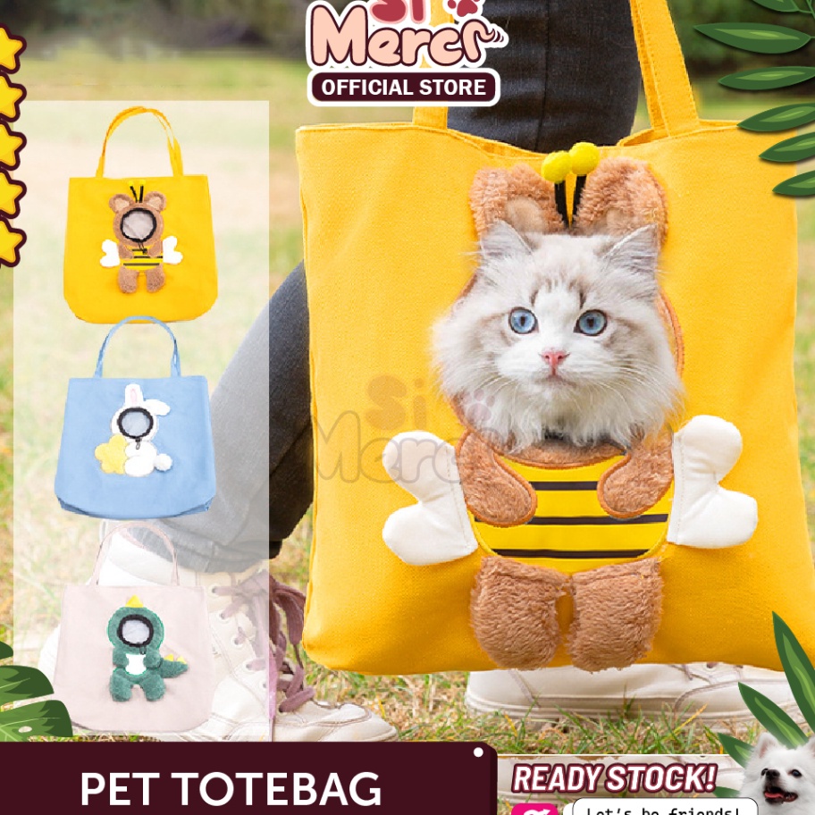 TREND PRODUCT Tote Bag Canvas Korea Anjing Kucing  Pet Carrier Kucing Anjing Lucu  Pet Cargo  Pet Ba