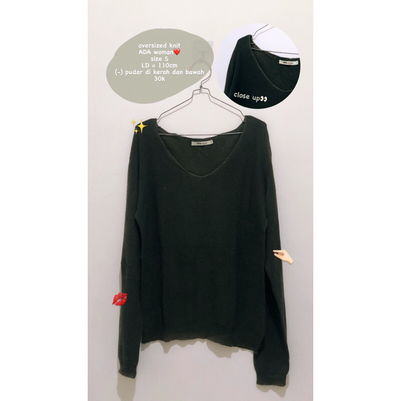 preloved ADA woman oversized knit