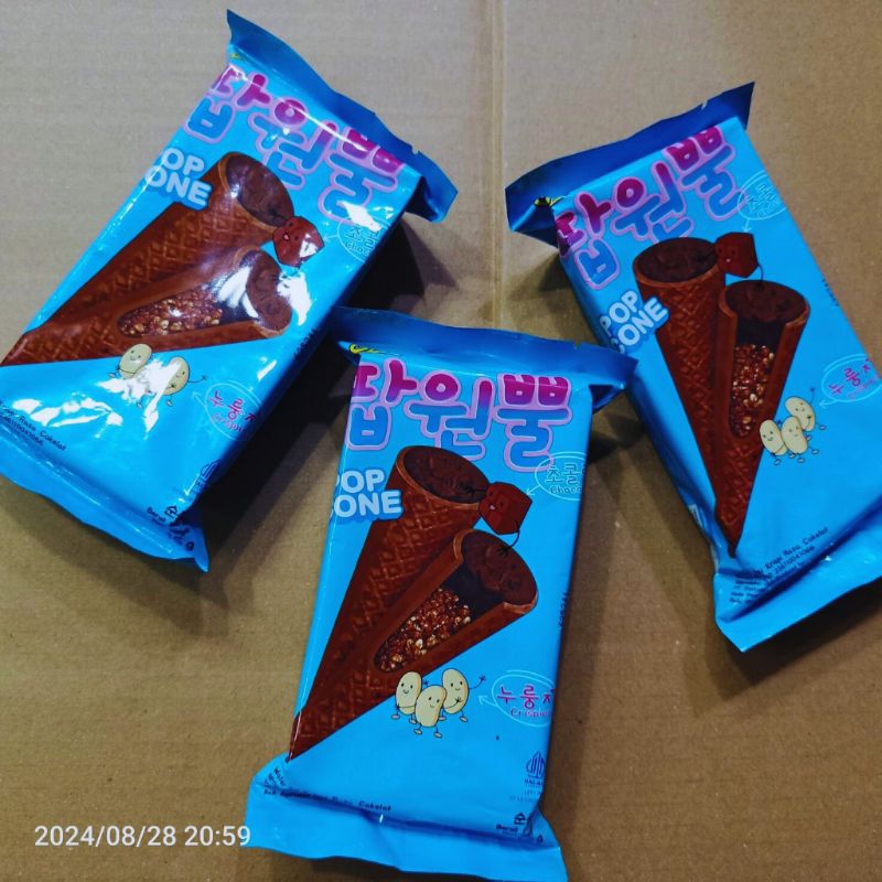 

Gizo pop cone krispy rasa coklat isi 3 pcs 15g