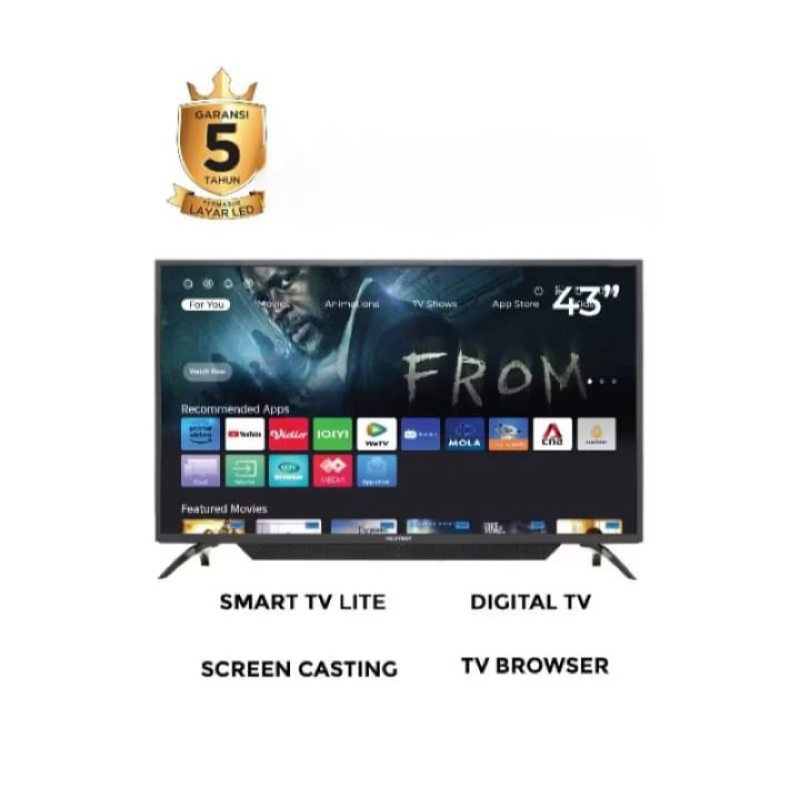 Led Polytron 43 inch Smart Tv PLD 43CV8869 PLD-43CV8869