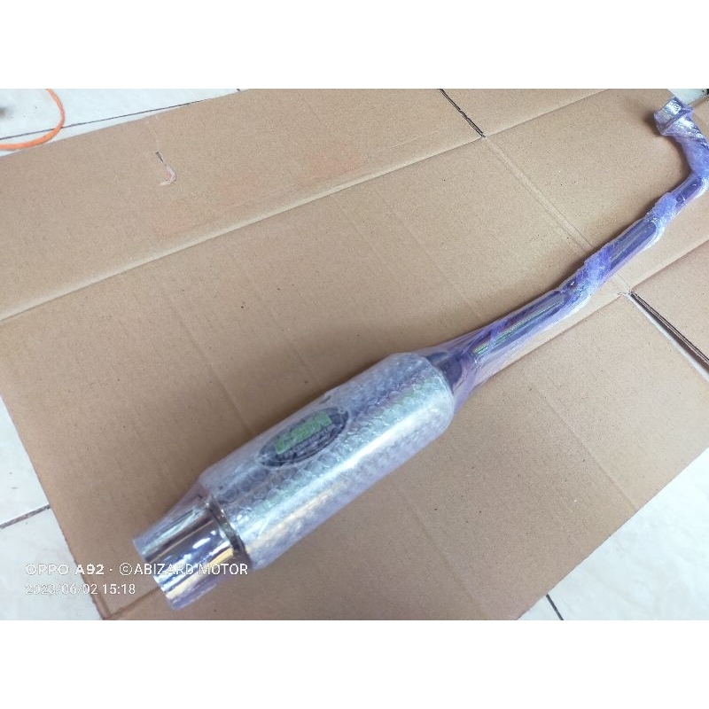 Knalpot racing suzuki smash-shogun 125-shogun new 110-suzuki Arashi model chroom