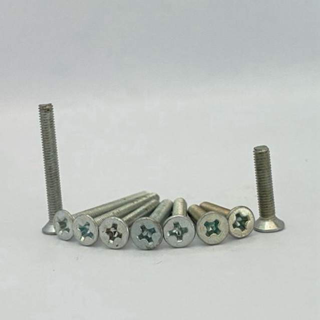 Baut JF Flat M3 / Baut Obeng Payung M3 / Diameter Drat 3 mm