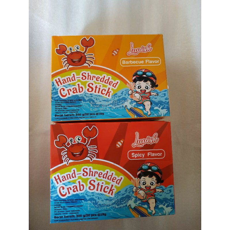 

crab stik flavor 300g luvis isi 20pcs