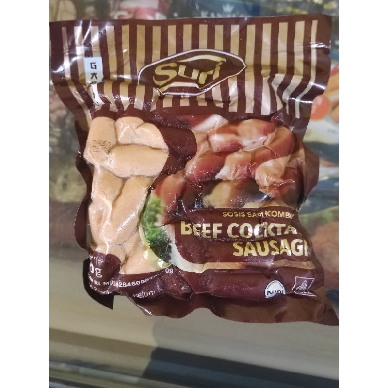 

beef cocktail sausage suri 500 gram / sosis sapi
