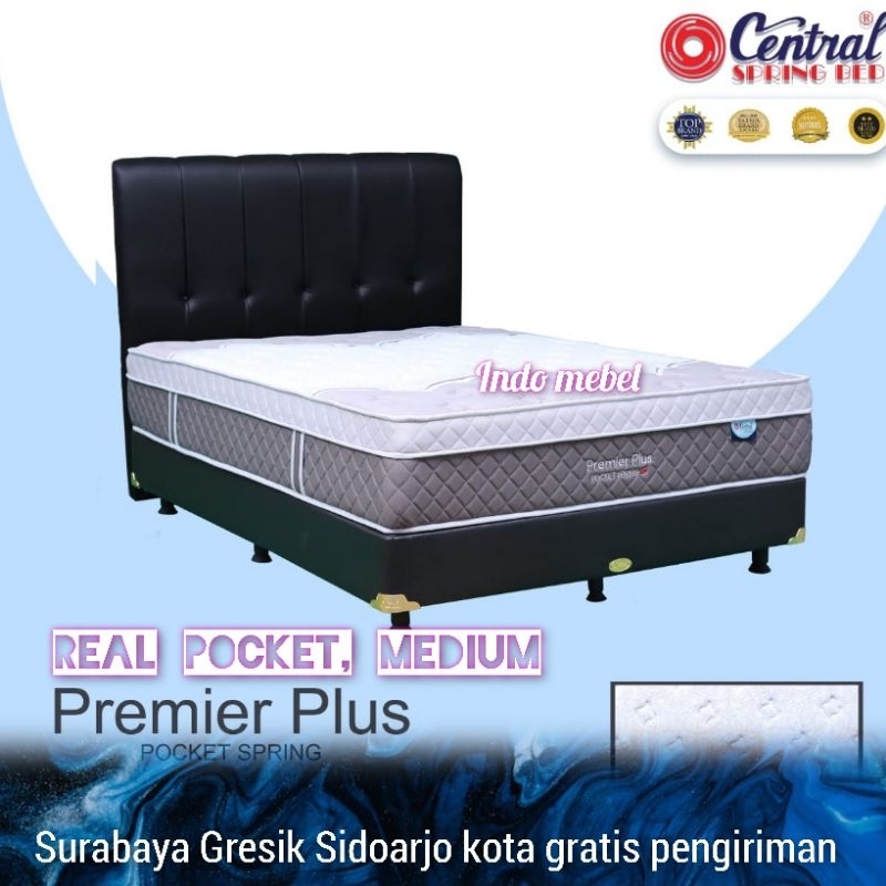 Central premier plus pocket kasur spring bed ori medium feel full pocket garansi resmi