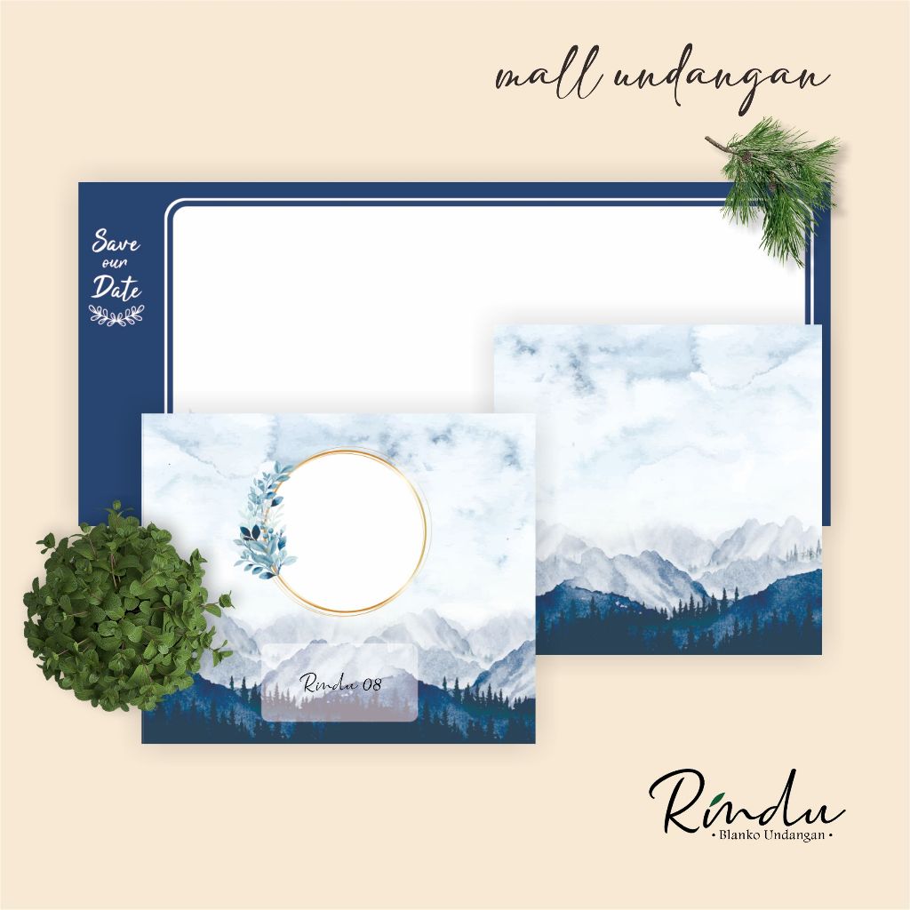 [100 PCS] BLANGKO UNDANGAN PERNIKAHAN TERBARU - BLANKO UNDANGAN NIKAH KOSONGAN RINDU 08