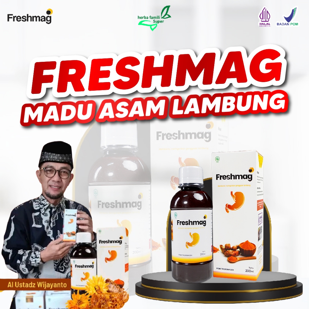 

[GROSIR] FRESHMAG Madu Hutan Halal & BPOM Preshmag Ampuh Atasi Masalah lambung Mag dan Gerd magh