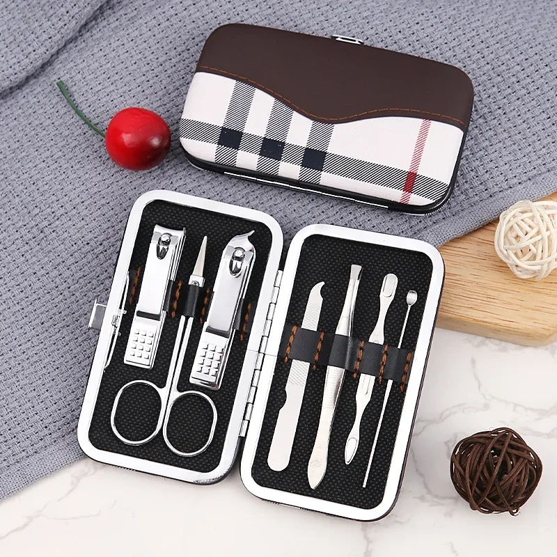 [HZ] - Manicure Pedicure Set 7in1 / Gunting Kuku Set 7 in1 / Dompet Paket Pembersih Kuku / Alat Gunt