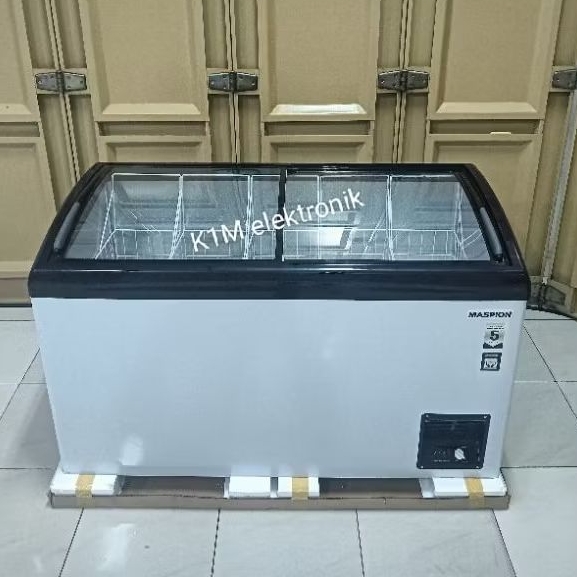 Chest freezer Maspion 400 ltr Slidding Glass UFH400C UFH-400C