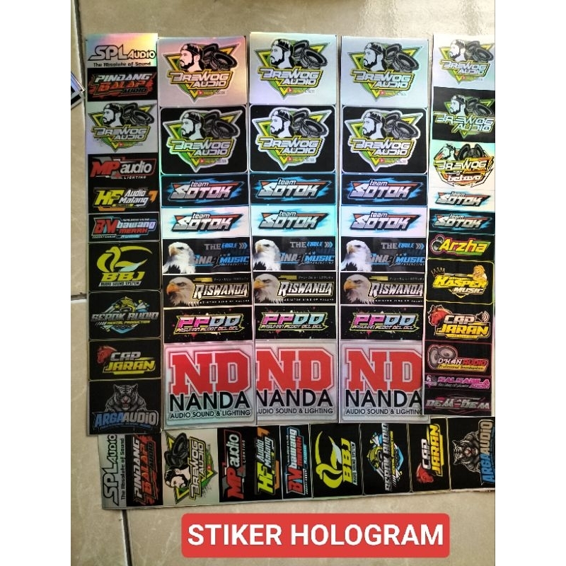 

Stiker Sound | Stiker 1 Lembar | Stiker Pack | Stiker Hologram isi 6 Biji
