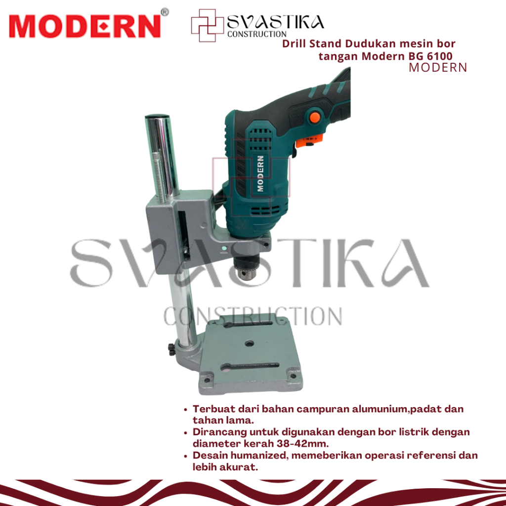 Modern BG 6100 Drill Stand Dudukan mesin bor tangan drill pegangan penyangga mesin bor tangan