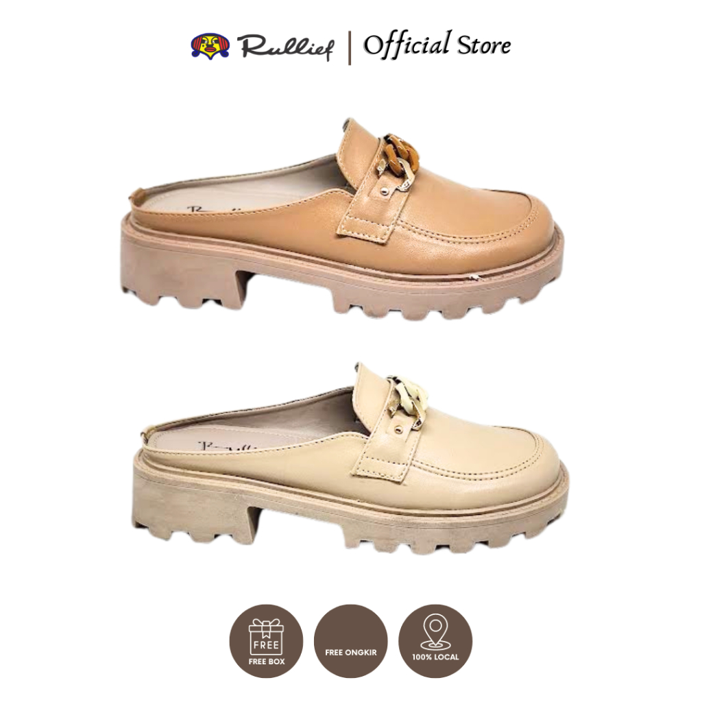 Rullief FDS 179 - Wedges Korean Style Sepatu Sandal Korea Selop Casual Semi Formal Sepatu Sandal Ran
