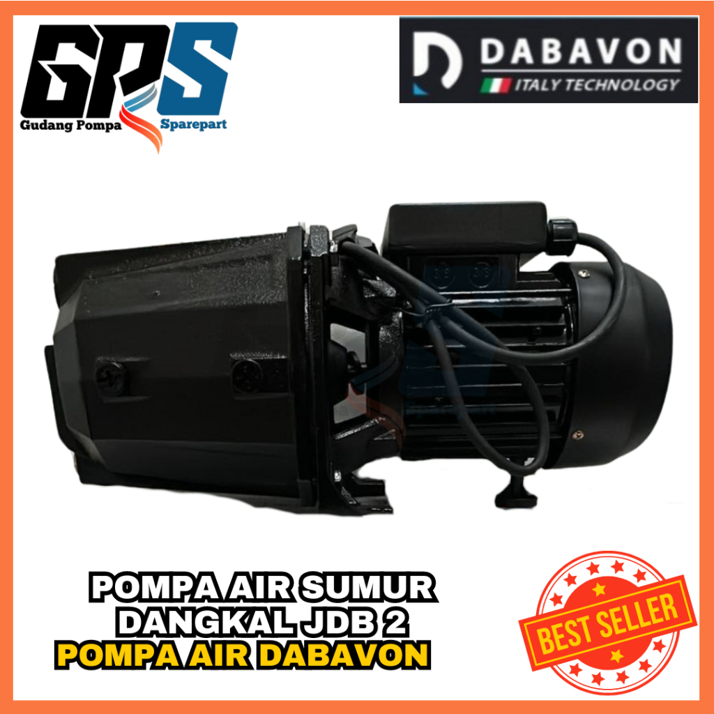 [POMPA AIR] POMPA AIR SUMUR DALAM SEMI JETPUMP DABAVON JDB2