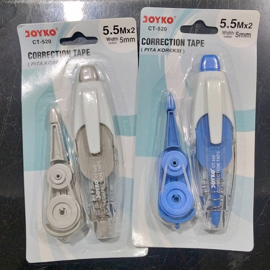 

Correction Tape Tipex Joyko Kertas Roll CT-520 5,5M x 2 = 11M