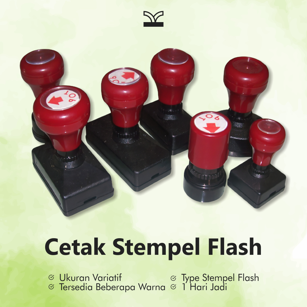 

Cetak Stempel Flash (Free Desain) (Proses 1 Hari) *Best Produk !!!