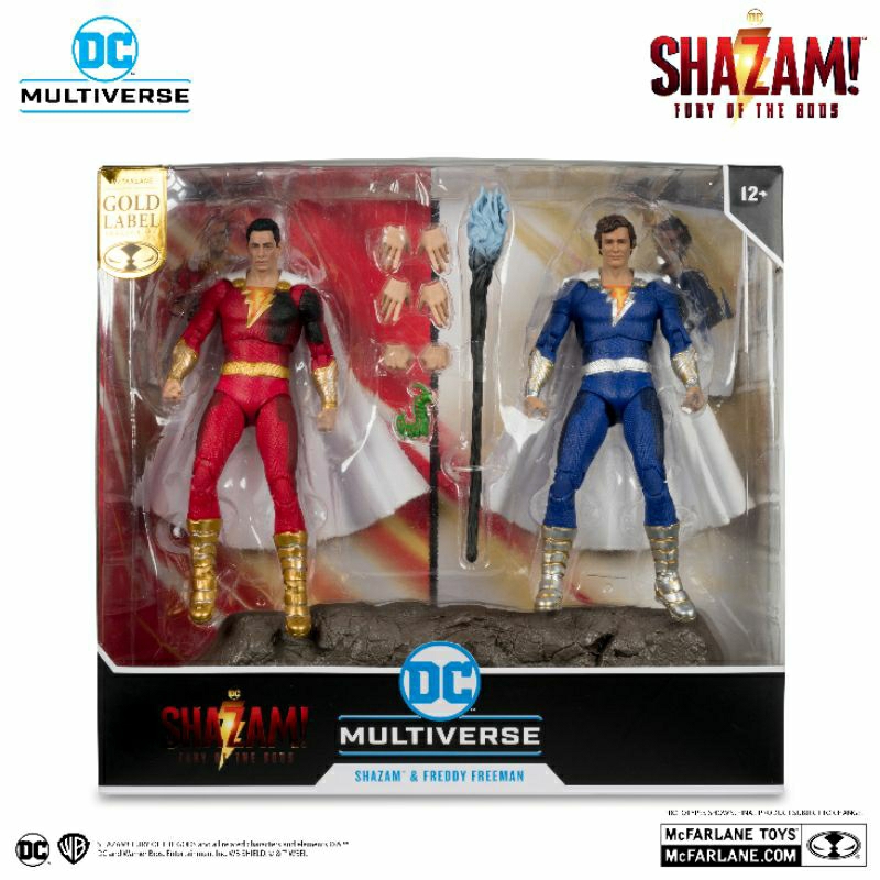 Mcfarlane Toys DC Multiverse Shazam & Freddy Freeman Shazam Fury Of The Gods 2 Pack