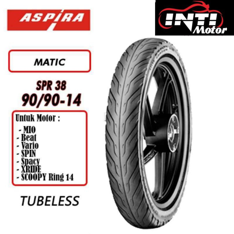 Ban luar ASPIRA 90 90 ring 14 tubetype 909014 belakang metik 9090 r 14 r14 90/90-14 bl 90/90 ring14 