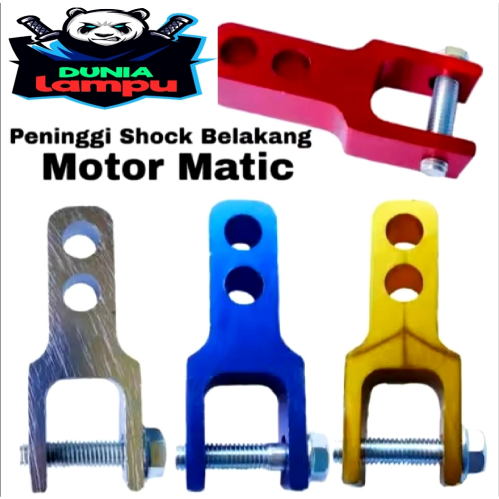 PENINGGI SHOCK SHOCKBREAKER SHOK BELAKANG MOTOR MATIC FULL CNC VARIASI MOTOR MATIC MIO FINO VARIO BE