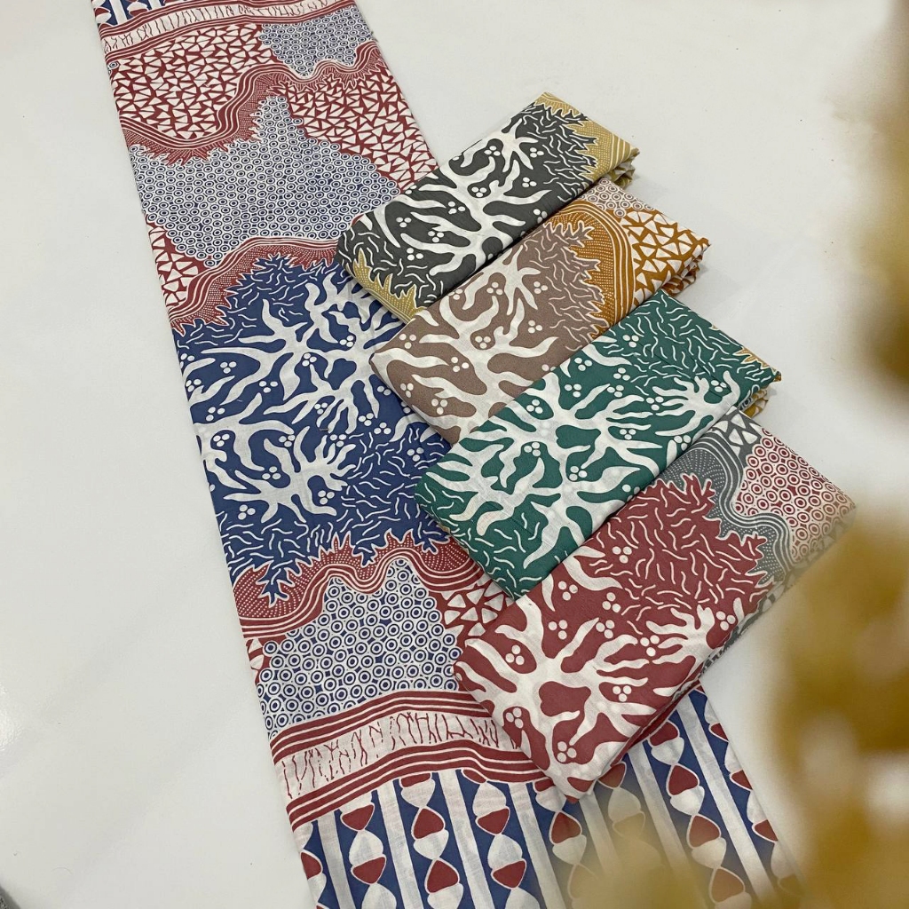 Dasar Kain Batik Meteran Premium Warna Pastel Berkain Batik Sarimbit Couple Premium Motif Kekinian U