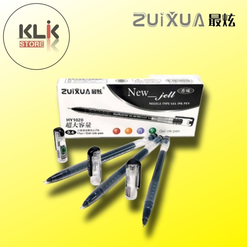 

(Ecer / 1pcs) Ballpoint Zuixua Gel Pen 0.4 Hitam / Bolpen / Pulpen Zui Xua