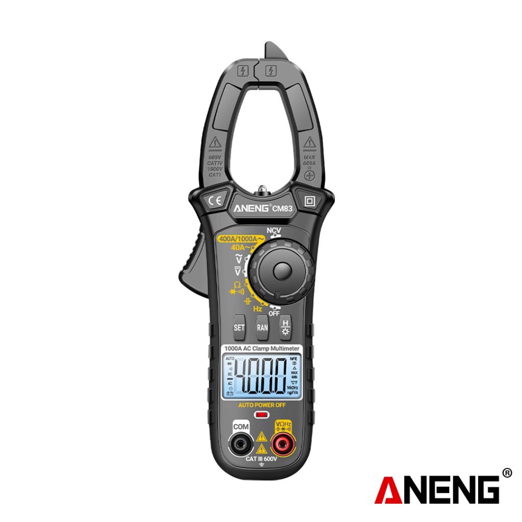 Aneng CM83 Multitester Digital Clamp Meter AC Current Capacitance NCV Tester Tool