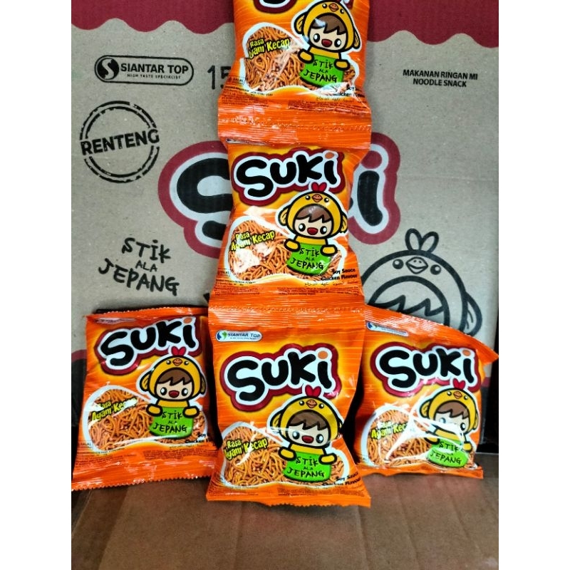 

1 dus suki mie rasa ayam kecap isi 80 pcs ( 8 renceng @ 10 pcs).