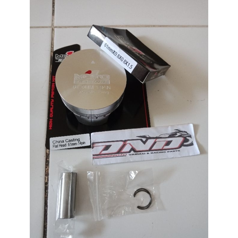 MOTO1 Piston casting 61mm pin 14/Piston 61 pen 14/Piston kit casting moto1 61mm pin 14