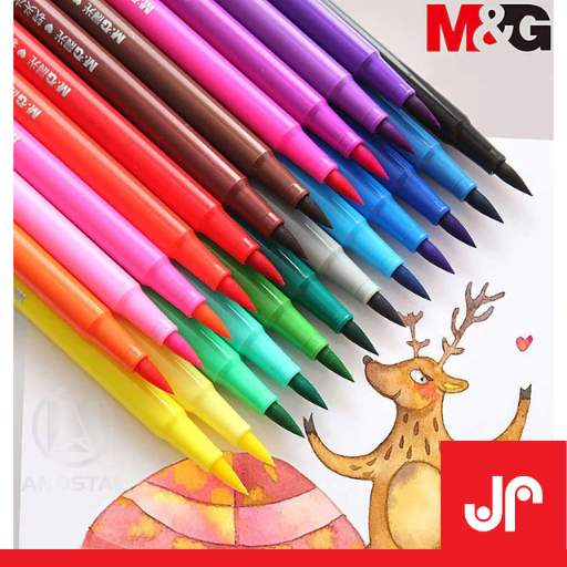 

M&G WATERCOLOR PEN BRUSH MARKER COLOR ACP901CC /SPIDOL WARNA SPIDOL KALIGRAFI