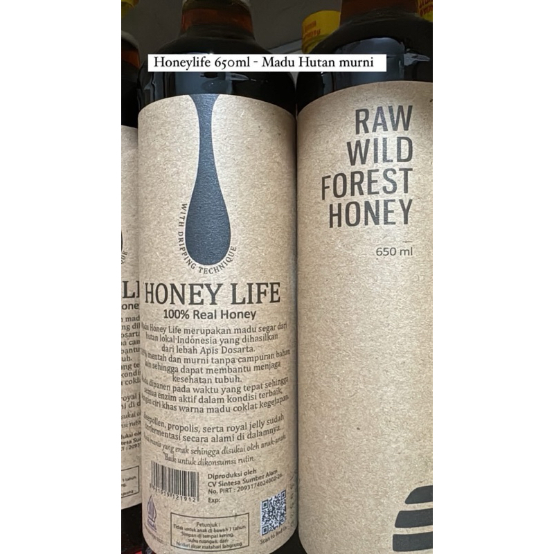 

Honeylife 650ml - Madu Hutan Asli (kemasan botol kaca)