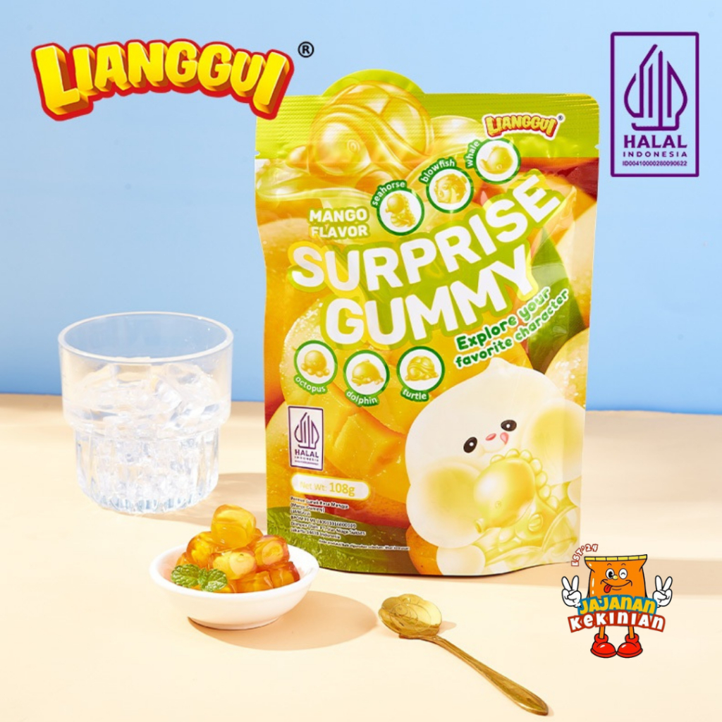 

[HALAL] LIANGGUI SUPRISE CANDY MANGGA | PERMEN BUAH RASA MANGGA - 108 gr